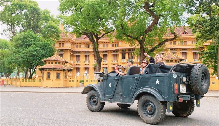 Hanoi Jeep Tours: Food + Culture + Sight + Fun in Vietnam people’s army legend Jeep