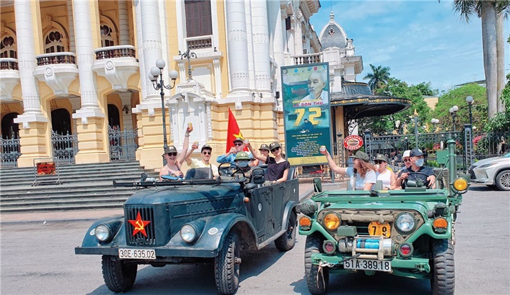 Hanoi Jeep Tours: Food + Culture + Sight + Fun in Vietnam people’s army legend Jeep