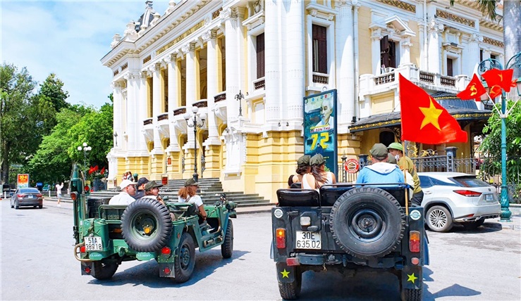 Hanoi Jeep Tours: Food + Culture + Sight + Fun in Vietnam people’s army legend Jeep