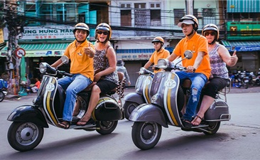 Ho Chi Minh City Tour On Vintage Vespa (half day) With Lunch
