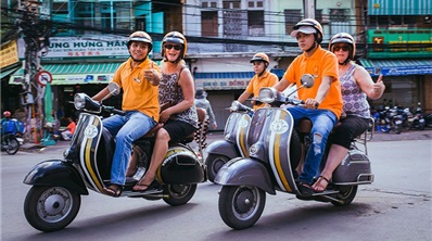 Ho Chi Minh City Tour On Vintage Vespa (half day) With Lunch